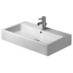 Lavabo Duravit VEROavec trop plein plage de robinettrie 800x470mm 1 trou de robinetterie blanc