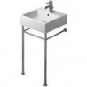 Support métallique VERO réglable en hauteur +50mm pour lavabo 045450 chromé 