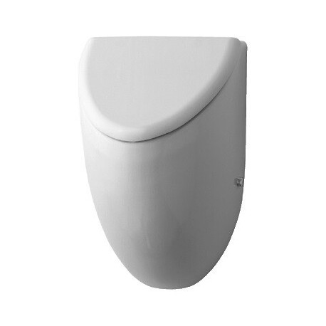 Urinoir FIZZ 305 x 285 mm, entrée par l'arrière, sans flacon, blanc DURAVIT