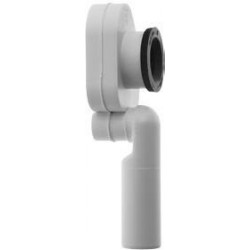 Siphon d'aspiration blanc, sortie verticale à l'intérieur DURAVIT