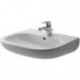 Lavabo D-CODE avec trop-plein,trou robinettrie 600x460mm blanc