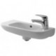 Lave-mains D-CODE avec trop-plein, plage de robinetterie, 500x220mm blanc