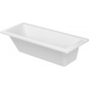 Baignoire rectangulaire D-CODE 1 dossier incliné, blanc 1600 x 700 mm DURAVIT