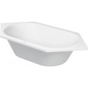 Baignoire hexagonale D-CODE 2 dossiers blanc 1900x900mm