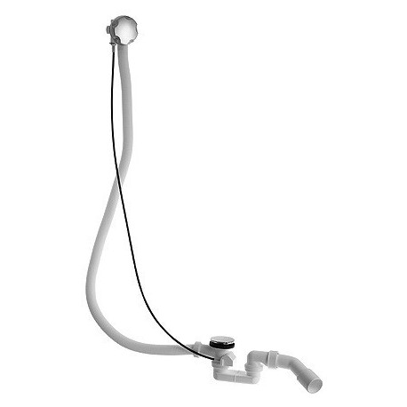 Ensemble vidage / trop-plein pour siphon latéral chromé DURAVIT