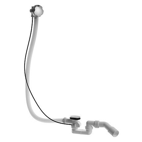 Ensemble vidage / trop-plein pour siphon latéral chromé DURAVIT