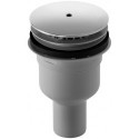 Bonde de receveur de douche, sortie verticale, blanc DURAVIT