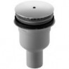 Bonde de receveur de douche, sortie verticale, blanc DURAVIT