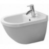 Bidet mural STARCK 3avec trop plein plage de robinettrie 360x540mm 1 trou de robinetterie blanc