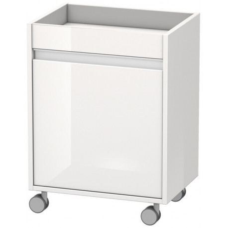 Meuble sur roulettes Duravit KETHO 360x500x670mm ouverture gauche blanc mat
