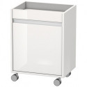 Meuble sur roulettes Duravit KETHO 360x500x670mm ouverture gauche blanc mat
