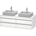 Meuble sous-vasque KETHO 550x1400x496mm blanc mat