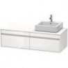 Meuble sous-vasque KETHO 550x1400x426mm blanc mat