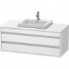 Meuble sous-vasque KETHO 550x1200x496mm blanc mat