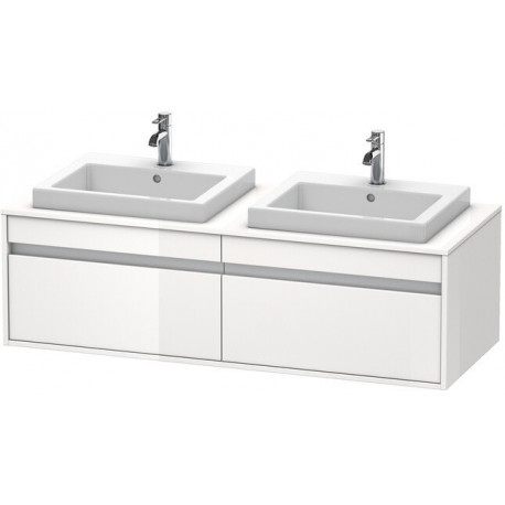 Meuble sous-vasque KETHO 550x1400x426mm WT li blanc mat