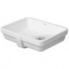 Lavabo à encastrer DURAVIT VEROavec trop plein sans trou de robinetterie B 430x315mm sans trou de robinetterie blanc