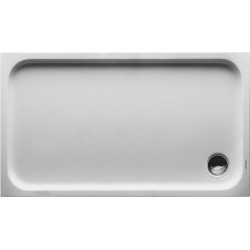 Receveur de douche rectangulaire D-CODEavec antidérapant blanc 1300x750x85mm