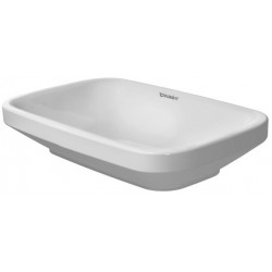 Vasque à poser DURASTYLE sans débordement trou B 60x38cm geschl o trouwe