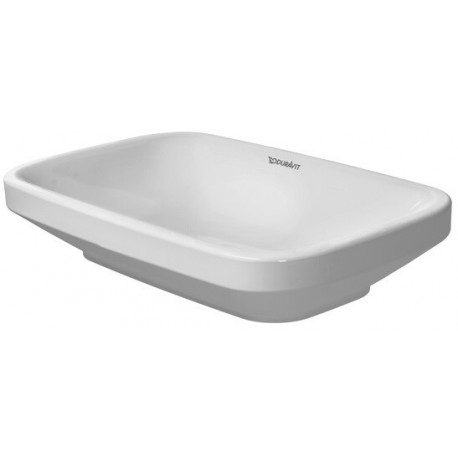 Vasque à poser DURASTYLE sans débordement trou B 60x38cm geschl o trouwe