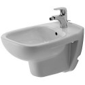 Bidet mural D-CODE avec trop-plein, plage de robinetterie, 355 x 545 mm blanc DURAVIT