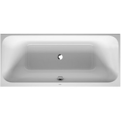 Baignoire rectangulaire HAPPY D.2 2 dossier incliné 1800x800mm blanc