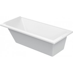 Baignoire rectangulaire STARCK 1 dossier incliné 1700x750mm blanc