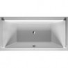 Baignoire rectangulaire STARCK 2 dossier incliné 1800x900mm blanc