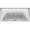 Baignoire rectangulaire STARCK 2 dossier incliné 2000x1000mm blanc
