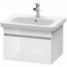Meuble sous-vasque DURASTYLE 448x580x398mm blanciss matt/basalt mat