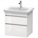 Meuble sous-vasque DURASTYLE 448x580x610mm basalt matt/blanc mat