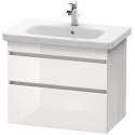 Meuble sous-vasque DURASTYLE 448x730x610mm basalt matt/blanc mat