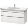 Meuble sous-vasque DURASTYLE 448x1130x610mm basalt matt/blanc mat