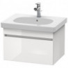 Meuble sous-vasque DURASTYLE 453x600x398mm basalt matt/blanc mat