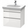 Meuble sous-vasque DURASTYLE 453x600x610mm blanciss matt/basalt mat