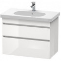 Meuble sous-vasque DURASTYLE 453x800x610mm blanciss matt/basalt mat