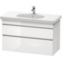 Meuble sous-vasque DURASTYLE 453x1000x610mm basalt matt/blanc mat