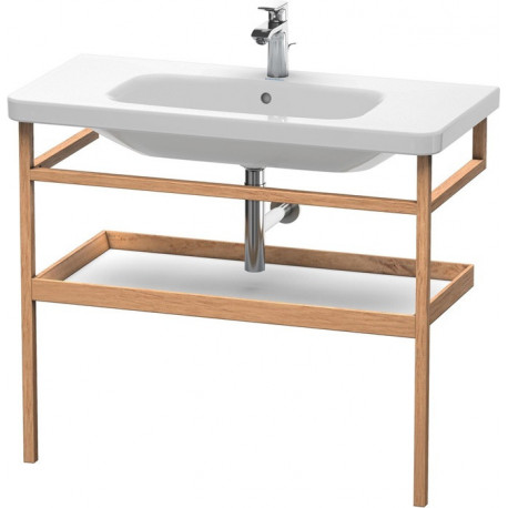 Porte-serviettes DURASTYLE 440x940mmavec étagèdroiteblanc mattt/noyer massif