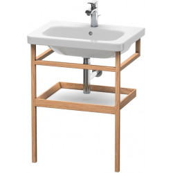 Porte-serviettes DURASTYLE 440x590mmavec étagèdroiteblanc mattt/noyer massif