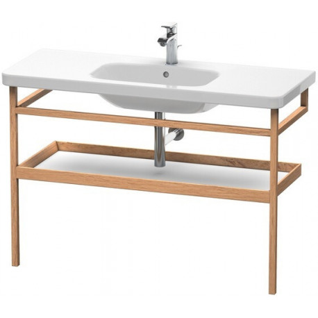 Porte-serviettes DURASTYLE 440x1140mmavec étagèdroiteblanc mattt/noyer massif