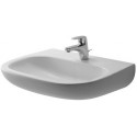 Lavabo Duravit D-CODE MED sans trop pleinavec plage de robinettrie 550x430mm sans trou de robinetterie blanc
