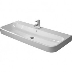 Lavabo meuble Duravit HAPPY D.2avec trop plein plage de robinettrie 1200x505mm geschl 1 trou de robinetterie blanc