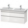 Meuble sous-vasque DURASTYLE 448x1230x610mm blanc mat