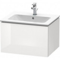 Meuble sous-vasque L-CUBE 620x481x400mm blanc brillant