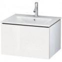 Meuble sous-vasque L-CUBE 620x481x400mm blanc brillant lack