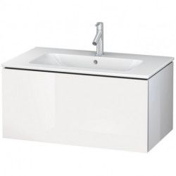 Meuble sous-vasque L-CUBE 820x481x400mm blanc brillant lack