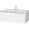 Meuble sous-vasque L-CUBE 1020x481x400mm blanc brillant
