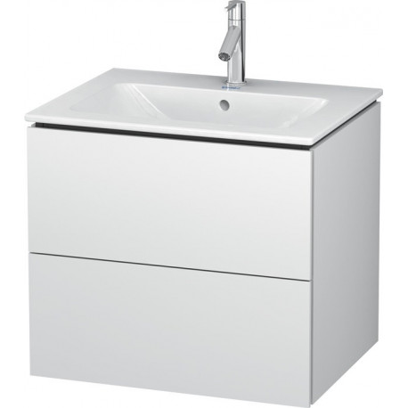Meuble sous-vasque L-CUBE 620x481x550mm blanc mat