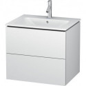 Meuble sous-vasque L-CUBE 620x481x550mm blanc mat