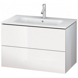 Meuble sous-vasque L-CUBE 820x481x550mm blanc brillant