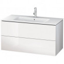 Meuble sous-vasque L-CUBE 1020x481x550mm blanc mat